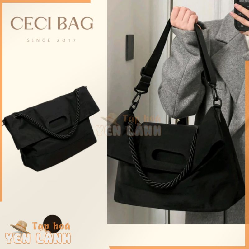 Túi tote túi vải dù túi xách nam nữ hai quai phong cách Hàn 9070 vừa lap 16inch