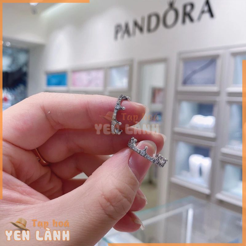 Nhẫn Pandora Clear Sparkling Crown Silver Ring 8057 Full Box ,túi xách- Tuyển CTV – Hỗ trợ Droship