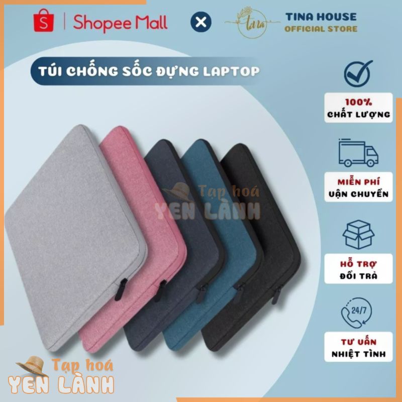 Túi Đựng Laptop Chống Sốc Macbook/Surface 1/2 Ngăn Siêu Mỏng Chống Thấm Nước – Túi Chống Sốc Laptop Thời Trang Basic