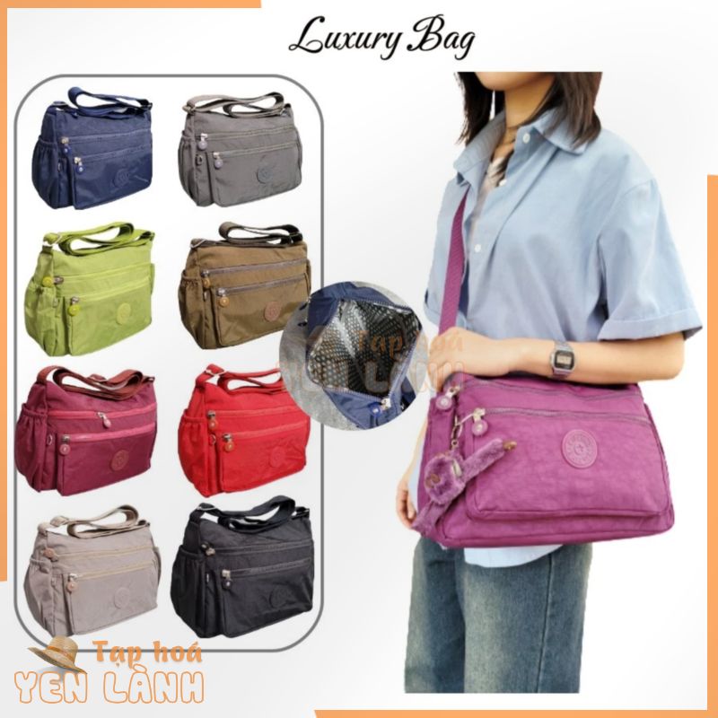 Túi Vải Đeo Chéo Kipling VL2005 KT 31x22x11cm, Chất Liệu Vải Dù Kháng Nước, Túi Xách Thời Trang Nữ