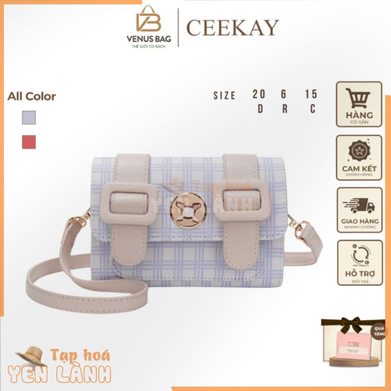 Ceekay-Túi xách nữ, túi đeo chéo nữ vải cao cấp kiểu dáng Âu Mỹ Size 18 Venus Bag