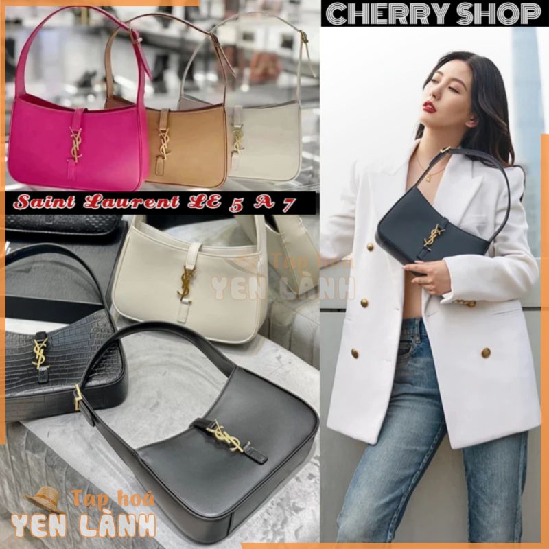 Giá Rẻ Nhất 100% Chính Hãng/YSL Yves Saint Laurent LE 5 A 7 Túi Nhiều Màu Sắc/mịn Da Nách Túi Xách Cho Phụ Nữ