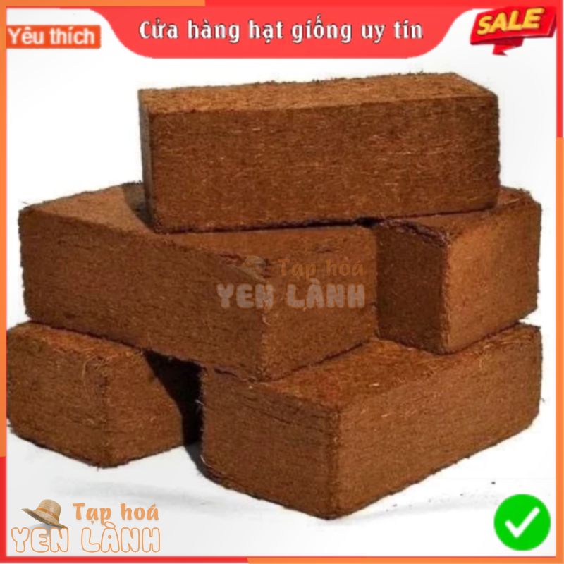 Combo 5 Viên Nén Xơ Dừa Hữu Cơ + Tặng kèm 2 Túi Hạt Giống F1