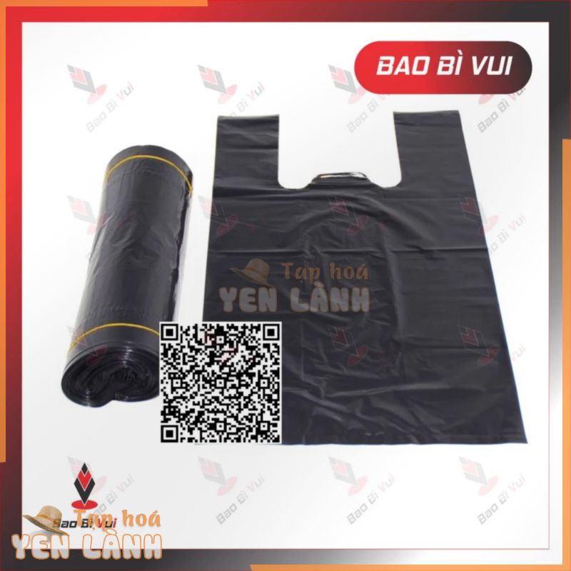 [1kg] Túi xốp đen , túi đóng hàng đen PE , túi rác đen – BAO BÌ VUI