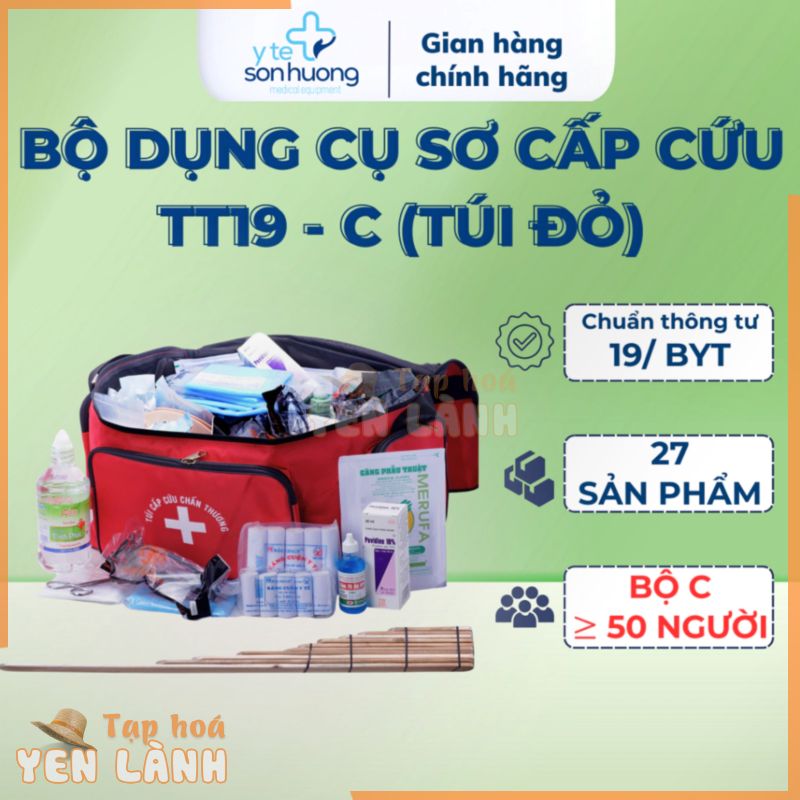 Túi cứu thương -Túi y tế – Túi sơ cấp cứu theo Thông Tư 19 loại C