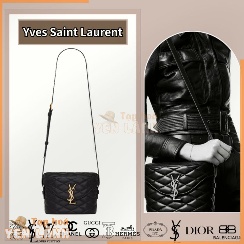 YSL Yves Saint Laurent / JUNE / Túi da cừu chần bông / 100% Authentic