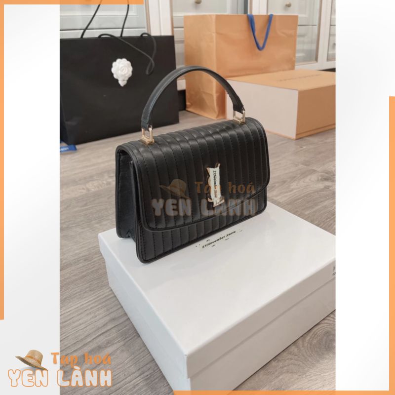 Ysl Su.per Size 20Cm Màu Đen Bản Da Rắn