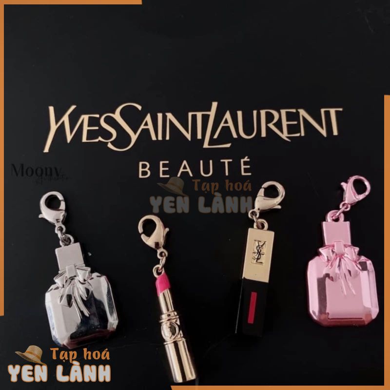 Móc treo túi charm bag Y$L hàng Gift auth , Charms trang sức cho túi, ví hoặc chìa khoá YSL