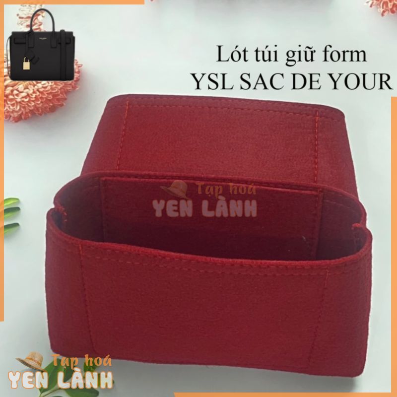 Lót túi giữ form YSL SAC DE JOUR cao cấp full Size [Khách hàng có nhu cầu may các loại lót vui lòng liên hệ shop]