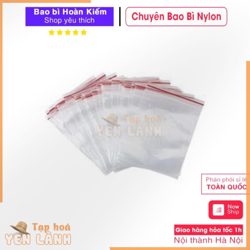 1 Lạng Túi Zip Chỉ Đỏ Đủ Cỡ Đựng Thực Phẩm Thuốc Men Giữ An Toàn Vệ Sinh