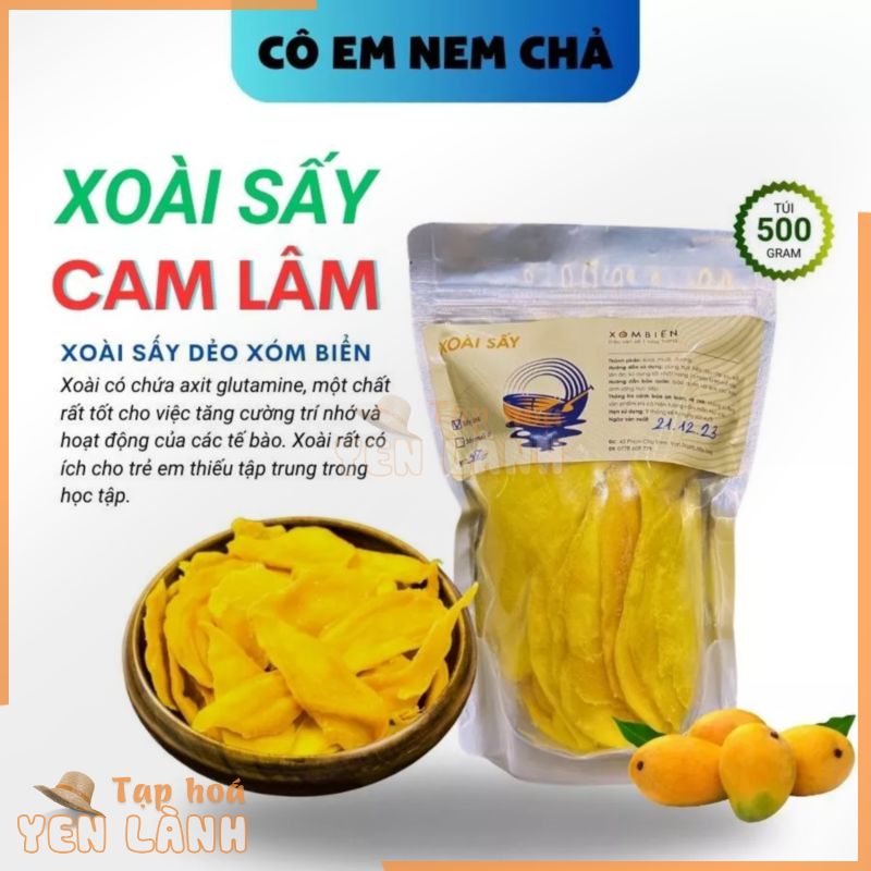 TÚI ZIP XOÀI SẤY ĐẶC SẢN NHA TRANG KHÁNH HÒA 500GR