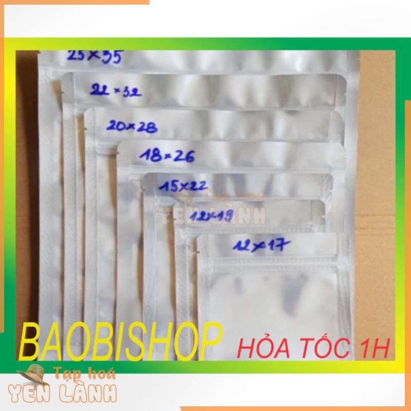 [Từ 500g Tới 1 KG] túi zip bạc đáy đứng, ( túi cà phê, zipper bạc)_ bao bì shop