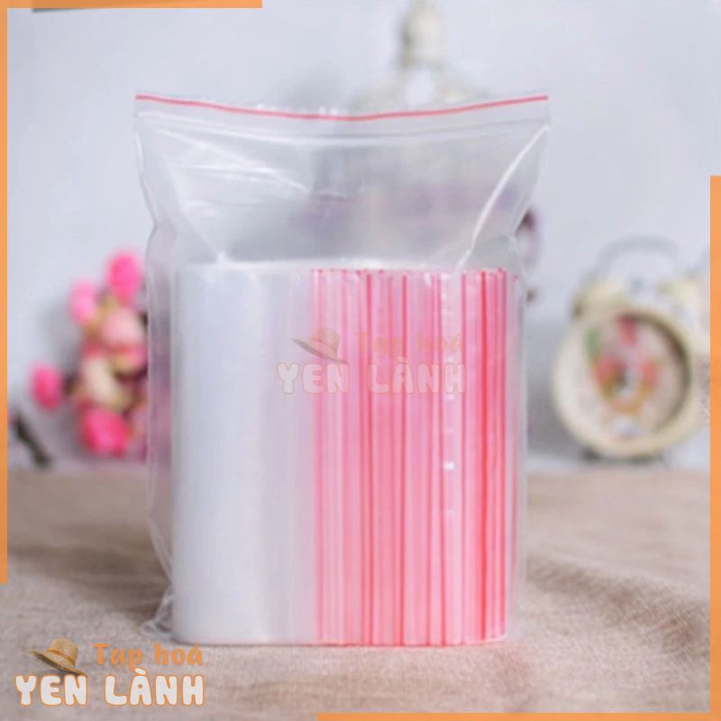 1KG Túi ZIP VIỀN ĐỎ, túi zipper – zip chỉ đỏ đựng nước chấm,bịch PE vuốt mép đựng phụ kiện, gia vị, thực phẩm, thuốc tây