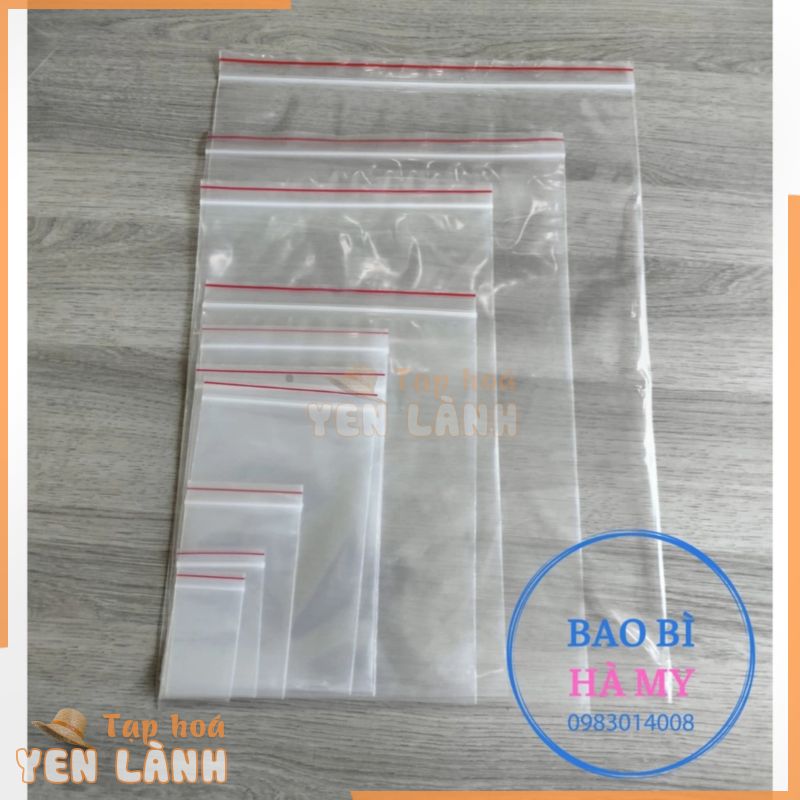 1KG Túi zipper vuốt miệng size lớn 20x25cm đến 35x50cm