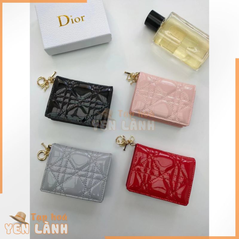 Ví Cầm Tay Dior Nhiều Ngăn Đựng Thẻ Sức Chứa Lớn Họa Tiết Kẻ Sọc Cổ Điển