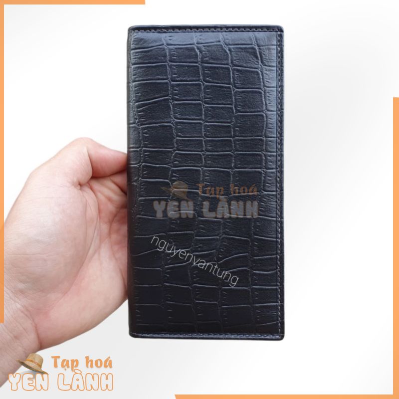 Ví Dài Da Bò Cao Cấp, Bóp Dài Nam cầm tay đựng thẻ card ATM, CMND, GPLX cà vẹt bằng lái xe mới cũ, Made in VietNam