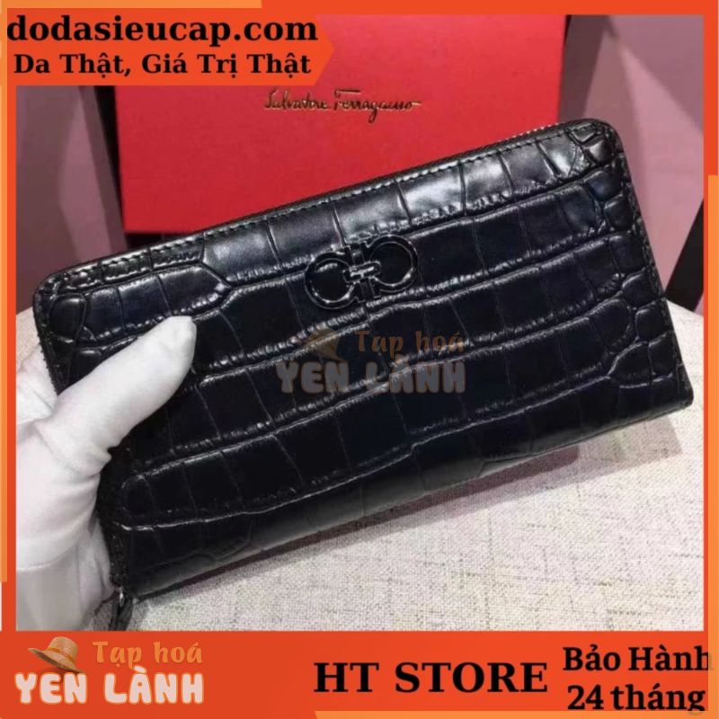 Clutch, Ví Cầm Tay Thời Trang Nam Cao Cấp Da Bò Salvatore Ferragamo VSF01