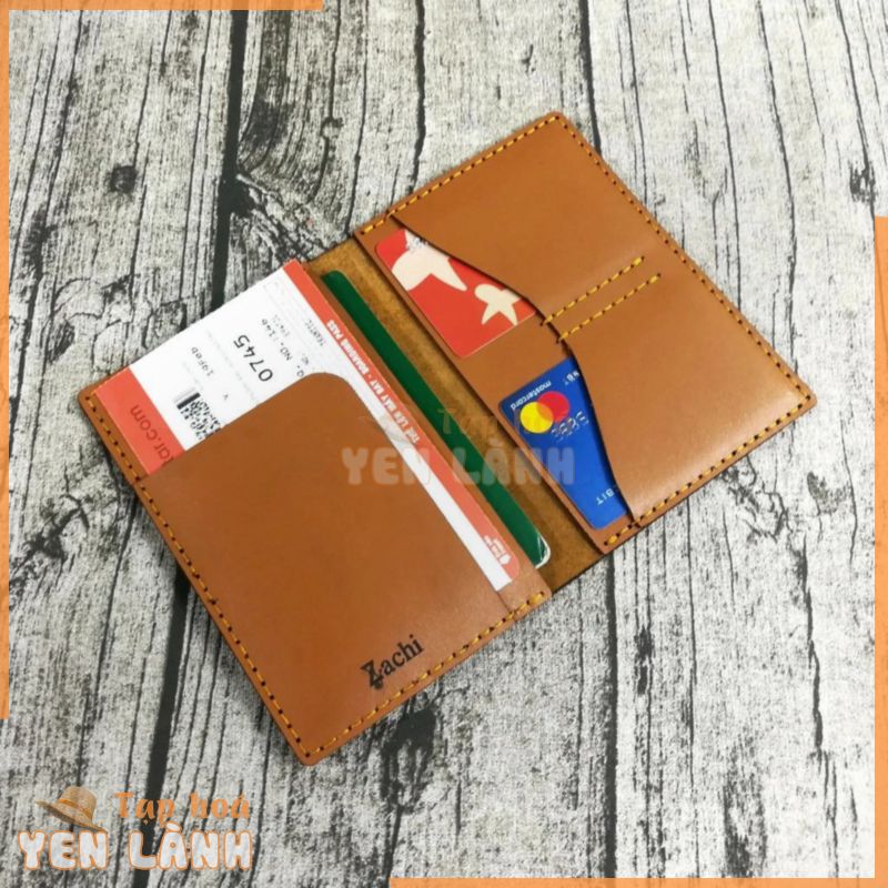 [HCM]Ví đựng passport da bò ví đựng hộ chiếu bao da passport vỏ bao hộ chiếu da bò handmade -PP731