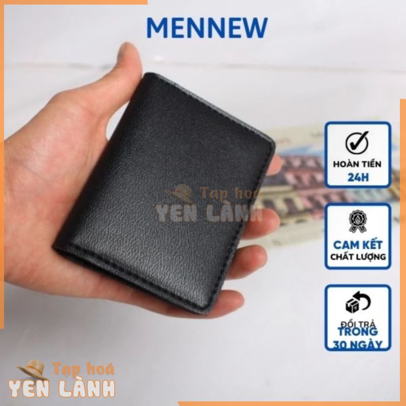 Ví Da Nam Mini Cầm Tay Nhỏ Gọn Nhiều Ngăn Đựng Thẻ ATM Đựng Tiền Thời Trang Cao Cấp Rẻ Ví Sen Hà Nội VIMN MenNew