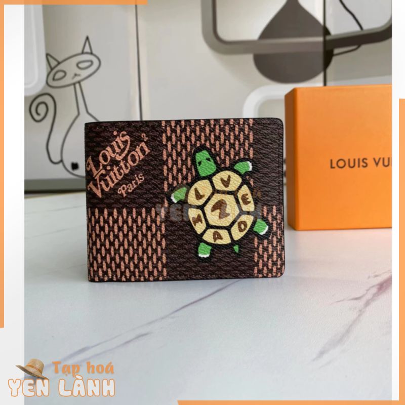 (Đóng hộp) Ví ngắn nam thương hiệu mới 100% Louis Vuitton chính hãng Túi đựng thẻ da cổ điển LV cao cấp M60895