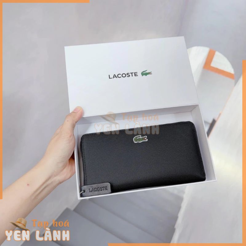 Ví cầm tay Lacoste Women’s Wallet – Ví Lacoste – Màu đen (20×10,5cm)