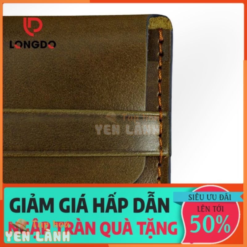 12.12 Ví đựng card visit bằng da – Cam kết 100% da bò thật – Bảo hành 5 năm – Thương hiệu uy tín Longdo Leather – C01