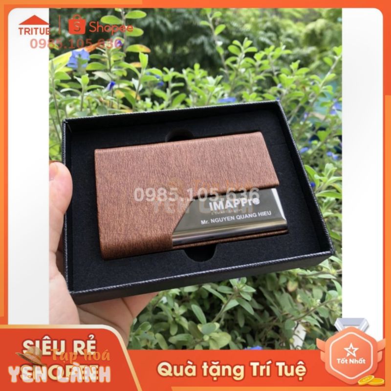 Ví namecard khắc tên, logo công ty dùng cho cả nam và nữ tại Hà Nội