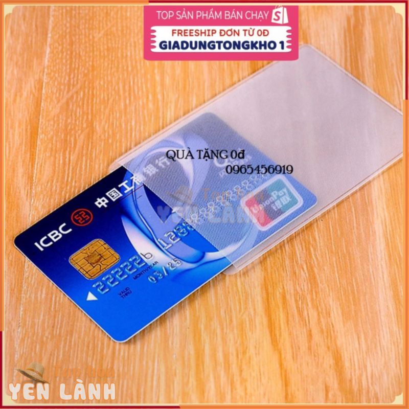 2 Túi Đựng Thẻ Căn Cước Công Dân [ CCCD ] Bao Bì Bọc Gói Bảo Quản Bằng Lái Xe Thẻ ATM Card visit Phụ Kiện Túi ví Nam Nữ