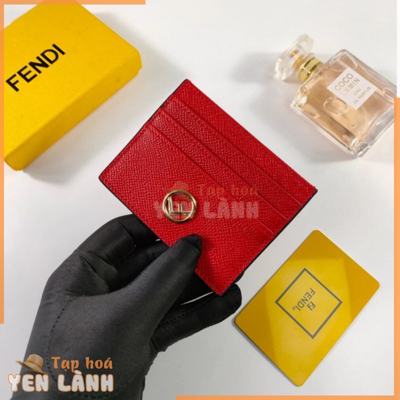 Túi đựng thẻ nam Fendi đích thực Túi đựng thẻ nữ tinh tế nhỏ Zero Ví đựng thẻ hai mặt