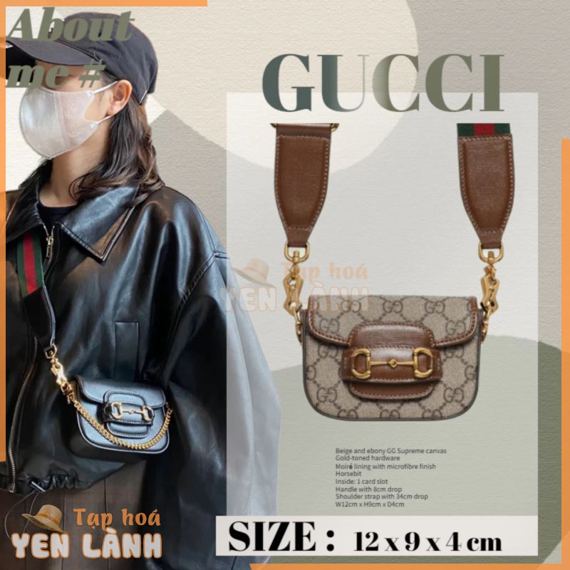 Gucci Horsebit 1955 Vai Dây Đeo Ví Nữ/mới Mini Saddle Side Bag