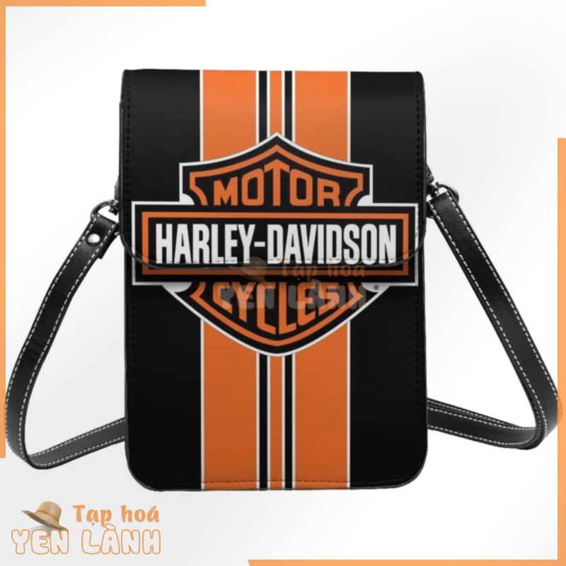 Harley davidson leather crossbody ví điện thoại di động ví đeo vai túi xách túi đeo chéo