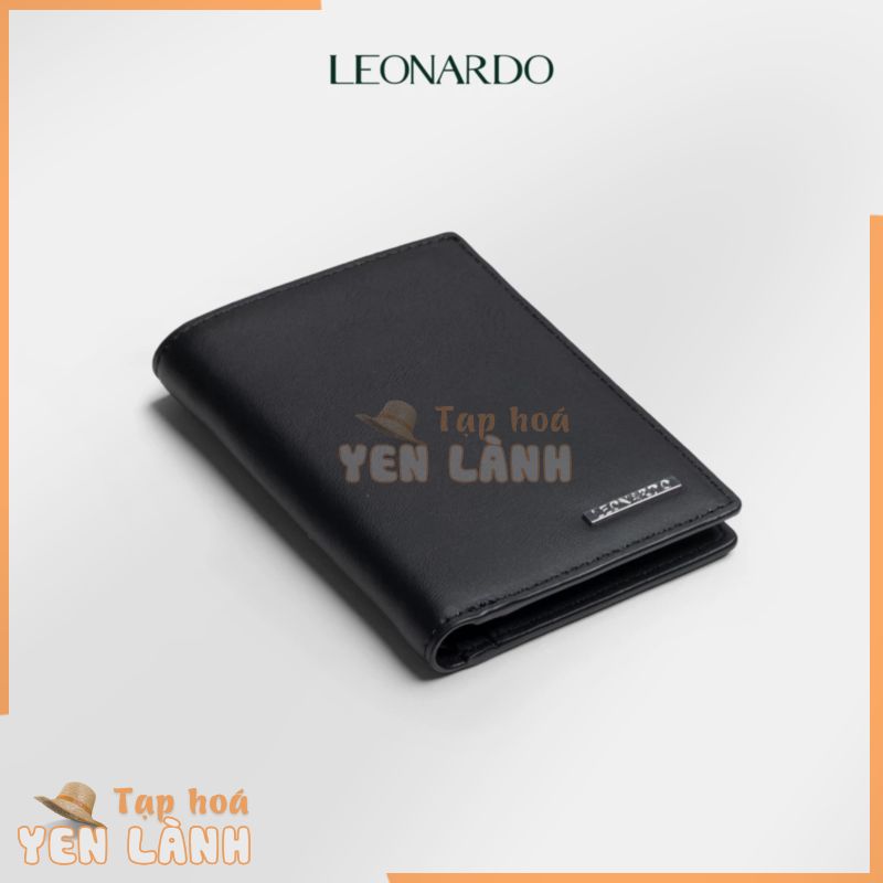 Ví Da Nam Gập Đôi (2 Dáng) Leonardo – Mini Henry Wallet – Da Switf Trơn Mềm Bền Bỉ