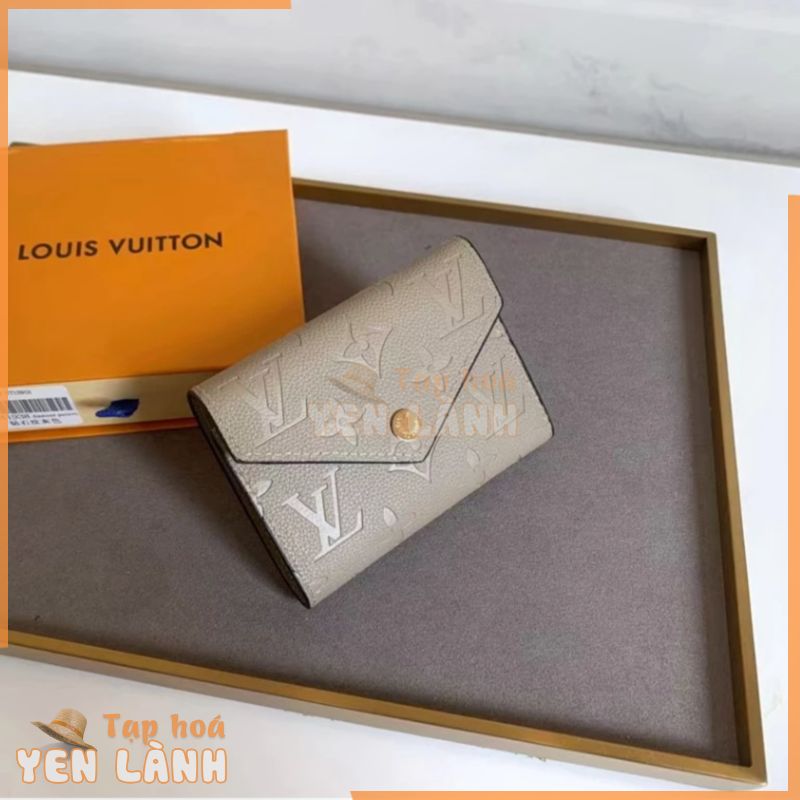 [Có hộp + Hàng tồn kho] Sẵn sàng giao hàng Real Louis Vuitton LV Ví ngắn chất lượng cao M41938