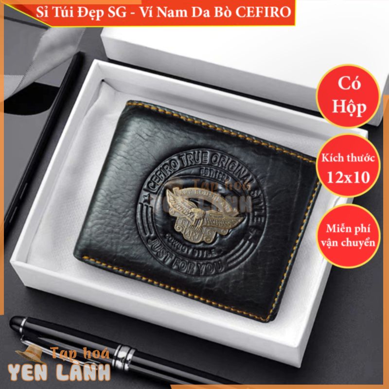 Ví Nam Da Bò Đại Bàng Cao Cấp Cefiro Mẫu Mới – VN0097 – Ví Nam Da Bò HCM