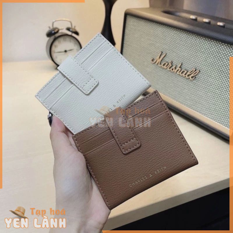 ví đựng thẻ Charles n Keith auth màu xám new tag full box