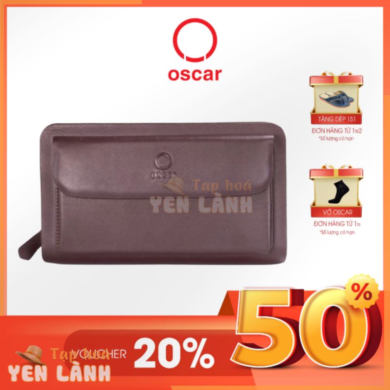 [Voucher giảm 10%] Ví nam dài thời trang Oscar, chất liệu da bò thât, nhiều ngăn đựng rộng rãi – OCMWLL 049