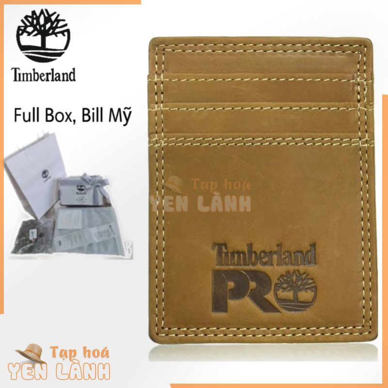 Ví da mini nam kẹp tiền ATM , card Timberland bản Pro chính hãng nhập Mỹ