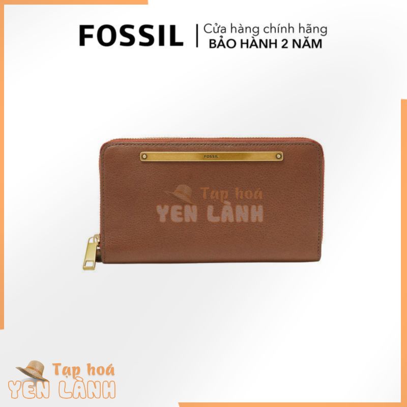 Ví cầm tay nữ da thật Fossil Liza SL7878200, ví dài – màu nâu