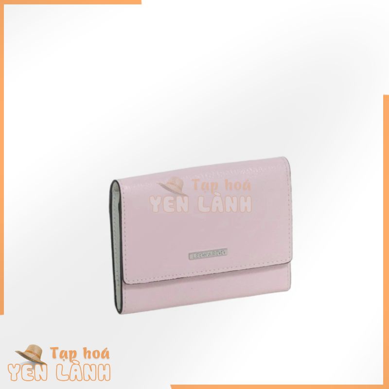 Ví Da Gập Ngang Nam Nữ (9 Màu) Leonardo – Card Holder Lynn – Da Crossgrain Cao Cấp