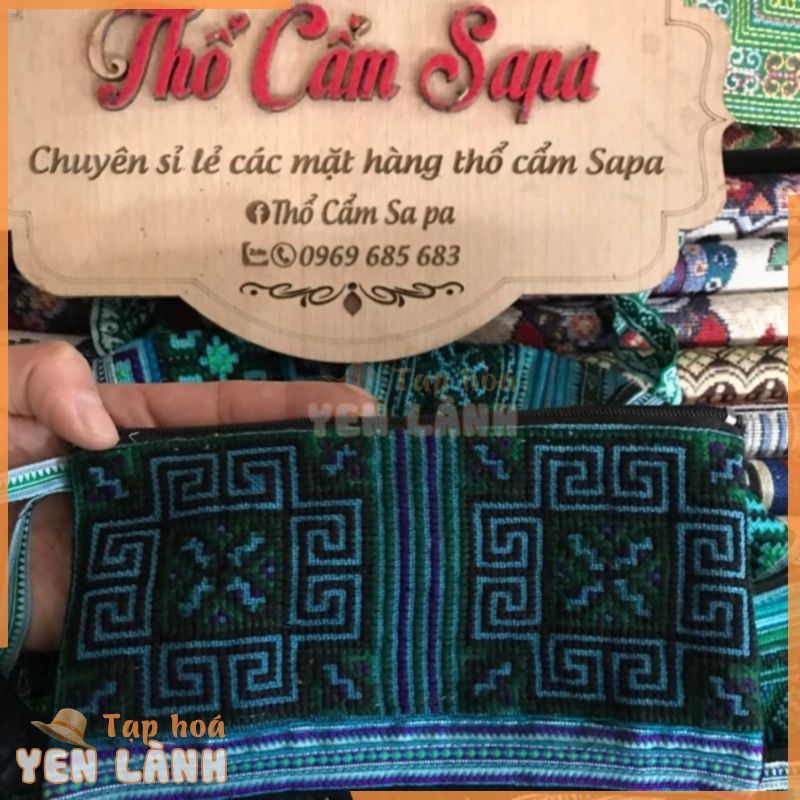 Ví Thêu Tay Thổ Cẩm người dân tộc Mông sapa