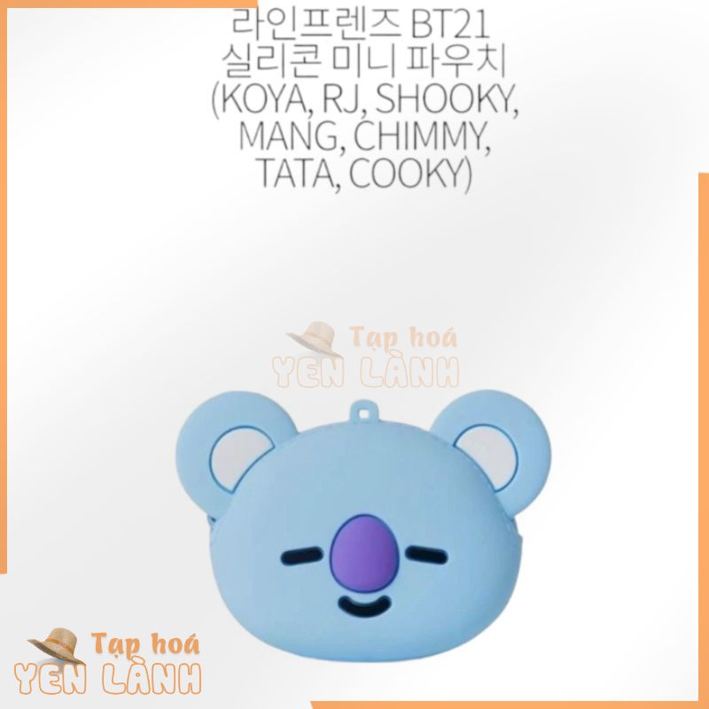 Ví nhựa mini BT21- BT21 SILICONE MINI POUCH [CHÍNH HÃNG]