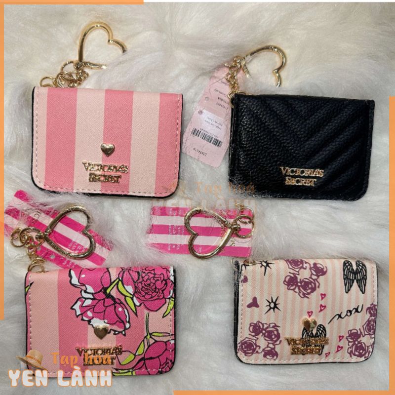 [Card Holder] Ví đựng thẻ Victoria Secret kèm khoá tim xinh xắn