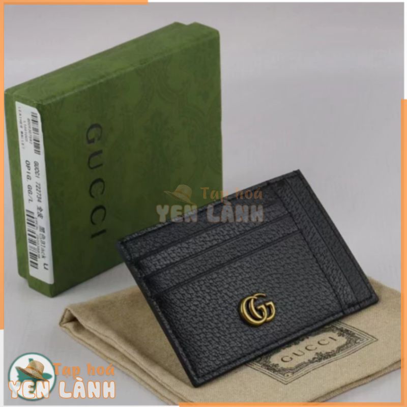 Hàng Có Sẵn Ví Đựng Thẻ gucci Chính Hãng Thời Trang Chất Lượng Cao ysl (Kèm Hộp)