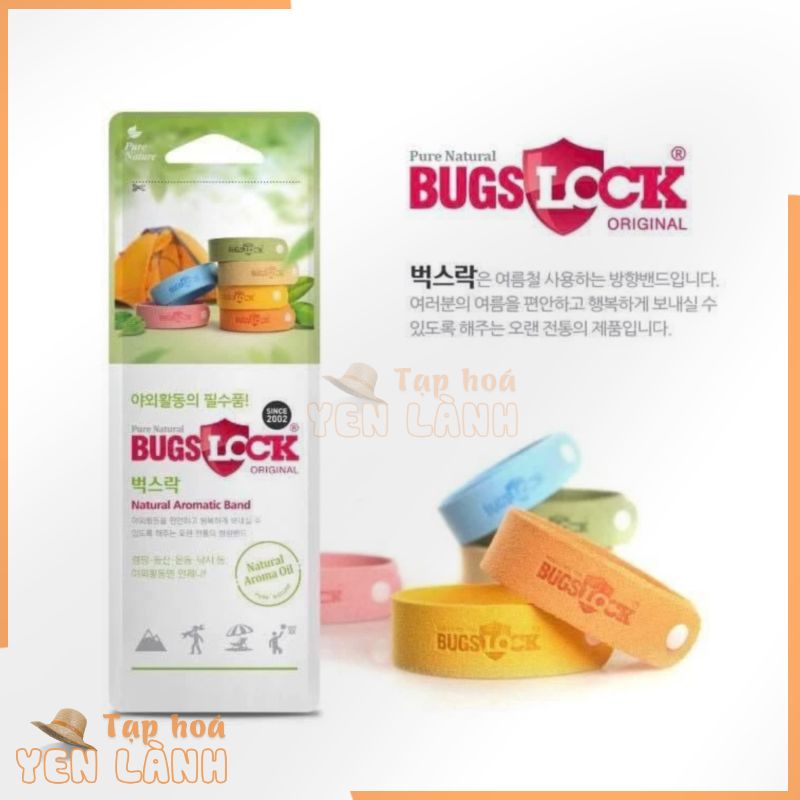 Vòng Đeo Tay Chống Muỗi & Côn Trùng Bugslock – Hàn Quốc