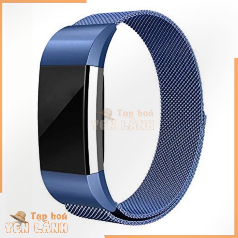 Fitbit Charge 2 Dây đeo Vòng lặp bằng thép không gỉ tay lưới kim loại thay thế cho phụ nữ Nam AONEE