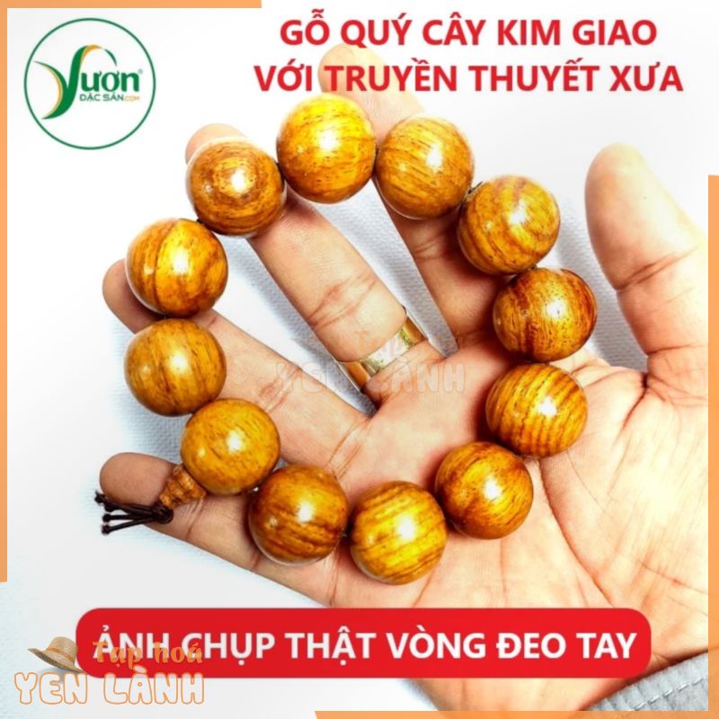 Vòng hạt gỗ quý KIM GIAO (12 Hạt 20ly) vòng đeo tay phong thủy vân gỗ đẹp tự nhiên – giadunggiare.vn