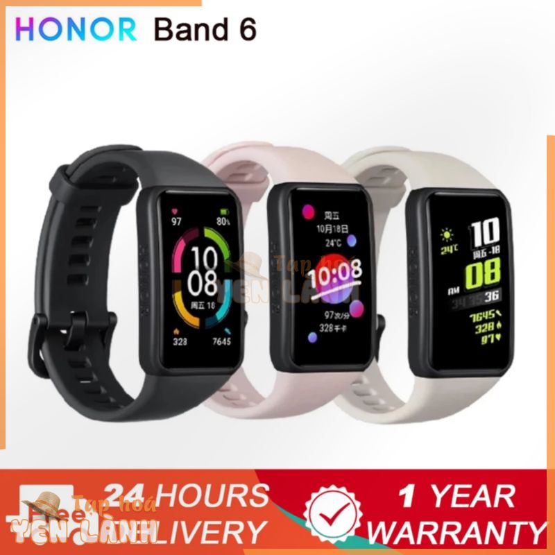 Vòng Đeo Tay Thông Minh Honor Band 6 Màn Hình Cảm Ứng 1.47 “AMOLED SpO2