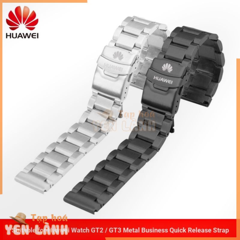 Thích hợp cho Huawei GT4 / gt3 / GT2 46mm / gt3 / 2 Pro / GT / Buds Dây đeo bằng thép không gỉ Huawei watch3 / 4 / 3Pro / Honor Magic2 / GS Pro / GS3 Vòng đeo tay bằng thép không gỉ kim loại 22mm Vòng đeo tay đồng hồ nam