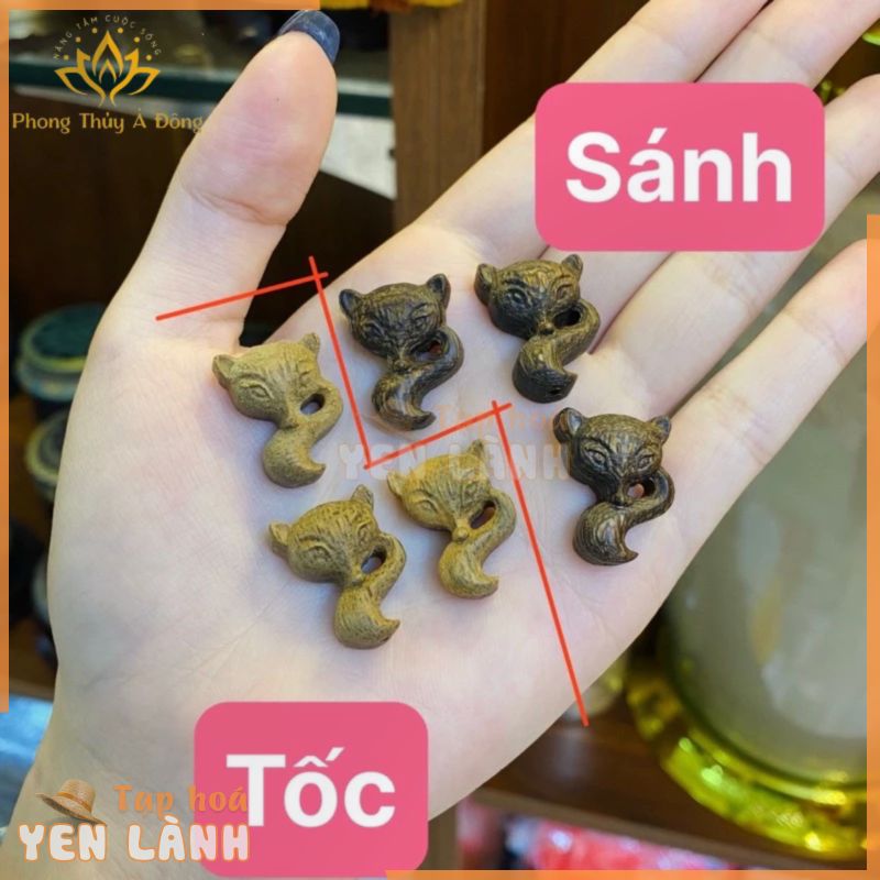 Charm Hồ Ly Trầm Hương Tóc Mặt Đeo Cổ – Gỗ Trầm Hương – mix Vòng Cổ, Vòng Tay Nam Nữ