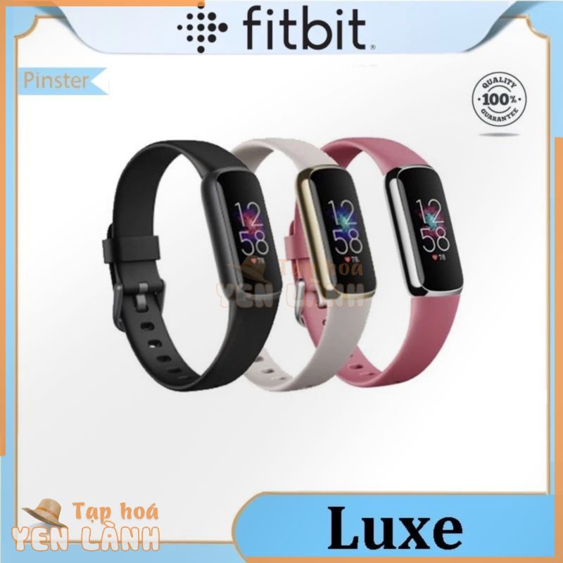 Fitbit Luxe Theo Dõi Thể Dục Đồng Hồ Thông Minh Thể Thao Vòng Tay Chống Thấm Nước Nhịp Tim Giấc Ngủ Theo Dõi Sức Khỏe Cho IOS Android smartbands